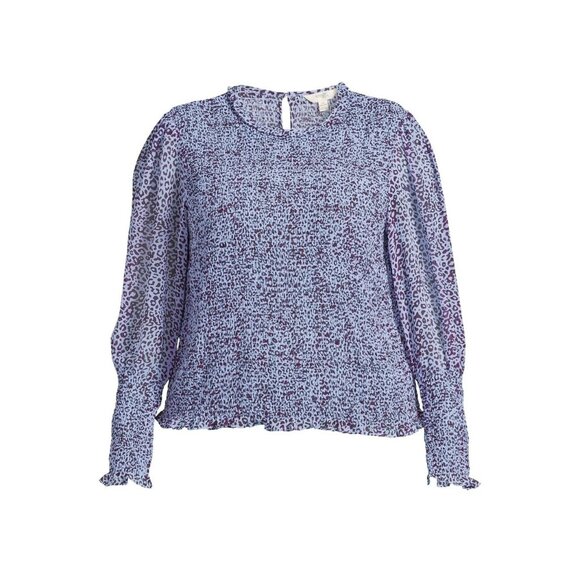 Terra & Sky Women's Plus Size Long Sleeve Smocked Top SZ 1X - Picture 5 of 5